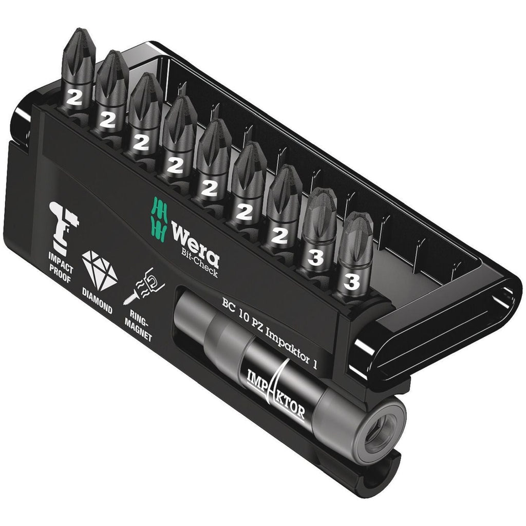 Wera Bit-Check 10 Pz Impaktor 1, 10-Pieces