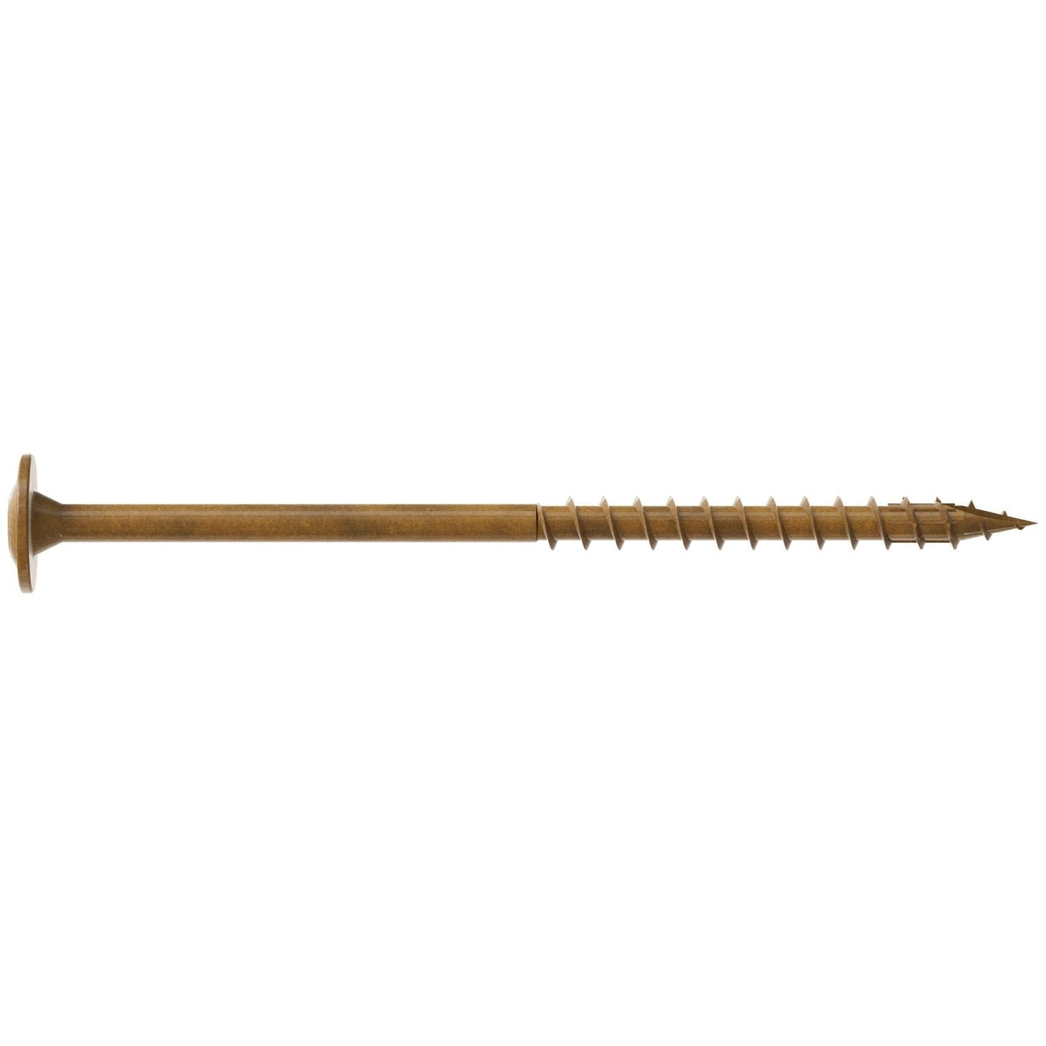 Simpson Strong-Tie CBT08300R50 Wafer-Head Construction Screw, #8 x 3-in. T20, Quik Guard, Tan, 50-Pack