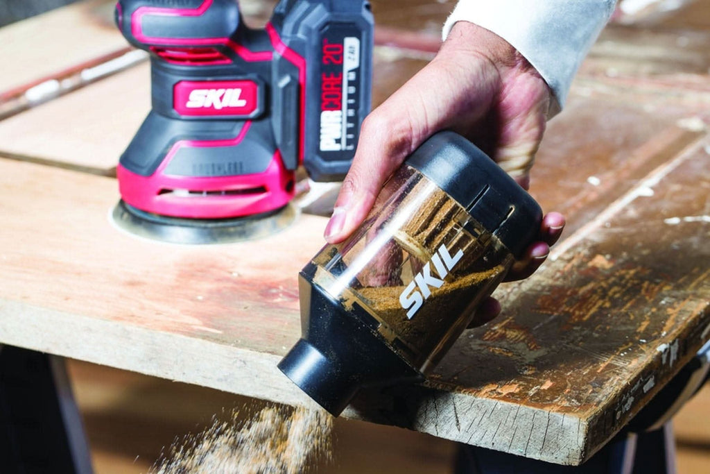 SKIL SR660302 PWRCore 20 Brushless 20V Random Orbital Sander with Battery and PWR JUMP Charger