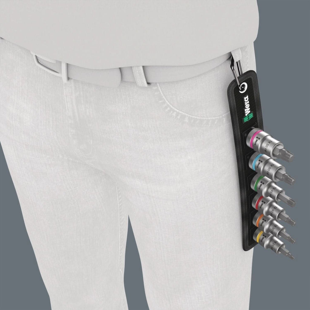 Wera Belt C 3 Torx Hf Zyklop Bit Socket Set With Holding Function, 1/2-in. Drive, 6-Pieces