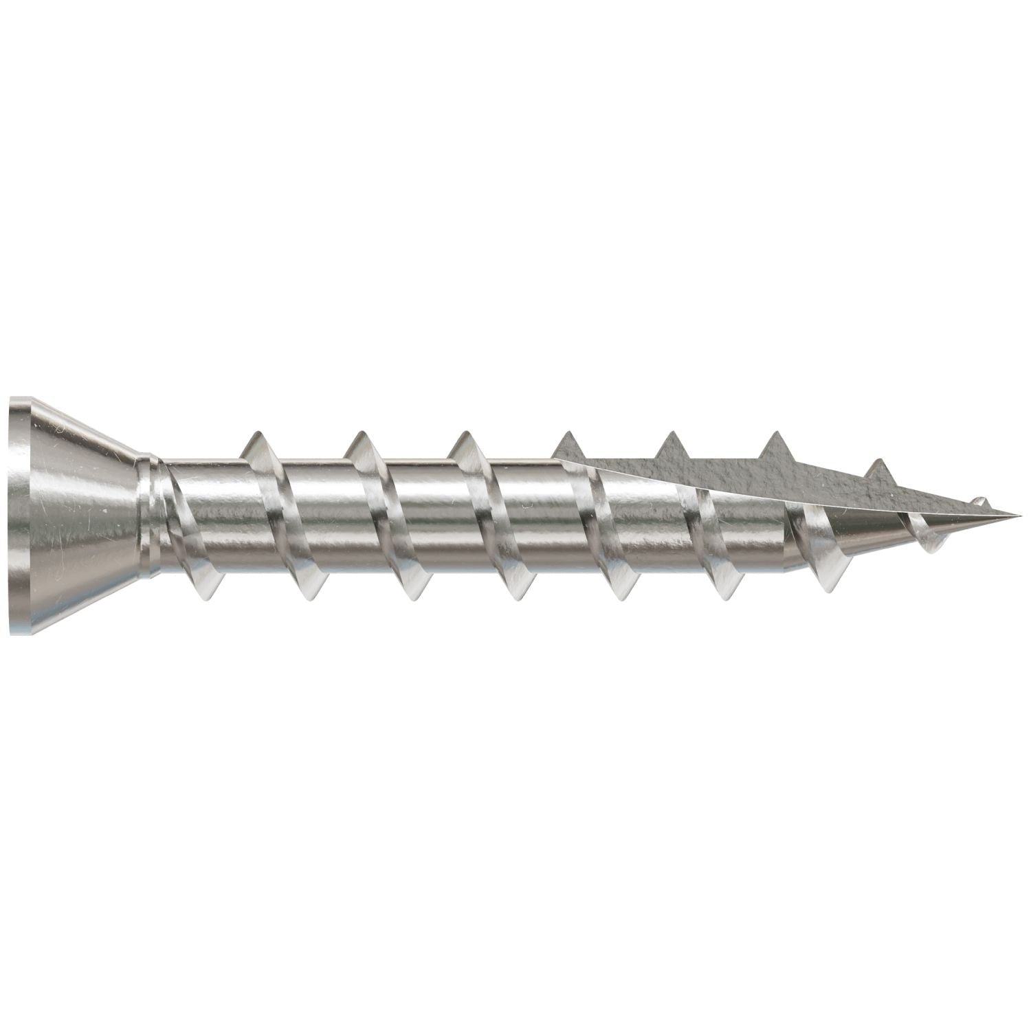 Simpson Strong-Tie S07C100FBP Trim-Head Screw, Square Drive, #7 x 1-in. #1 SQ, Type 305, 200-Pack