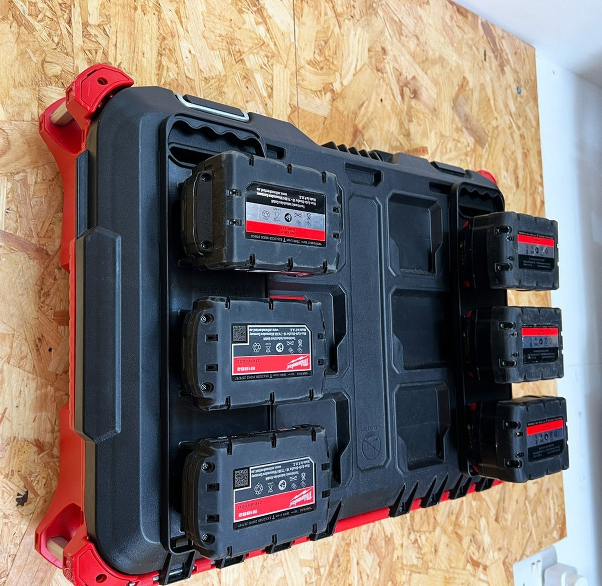 StealthMounts Battery Holder with Handle and Feet for Milwaukee M18