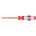 Wera 3160 I VDE Insulated Screwdriver For Slotted Screws, Stainless, 0.5x3x80-mm.