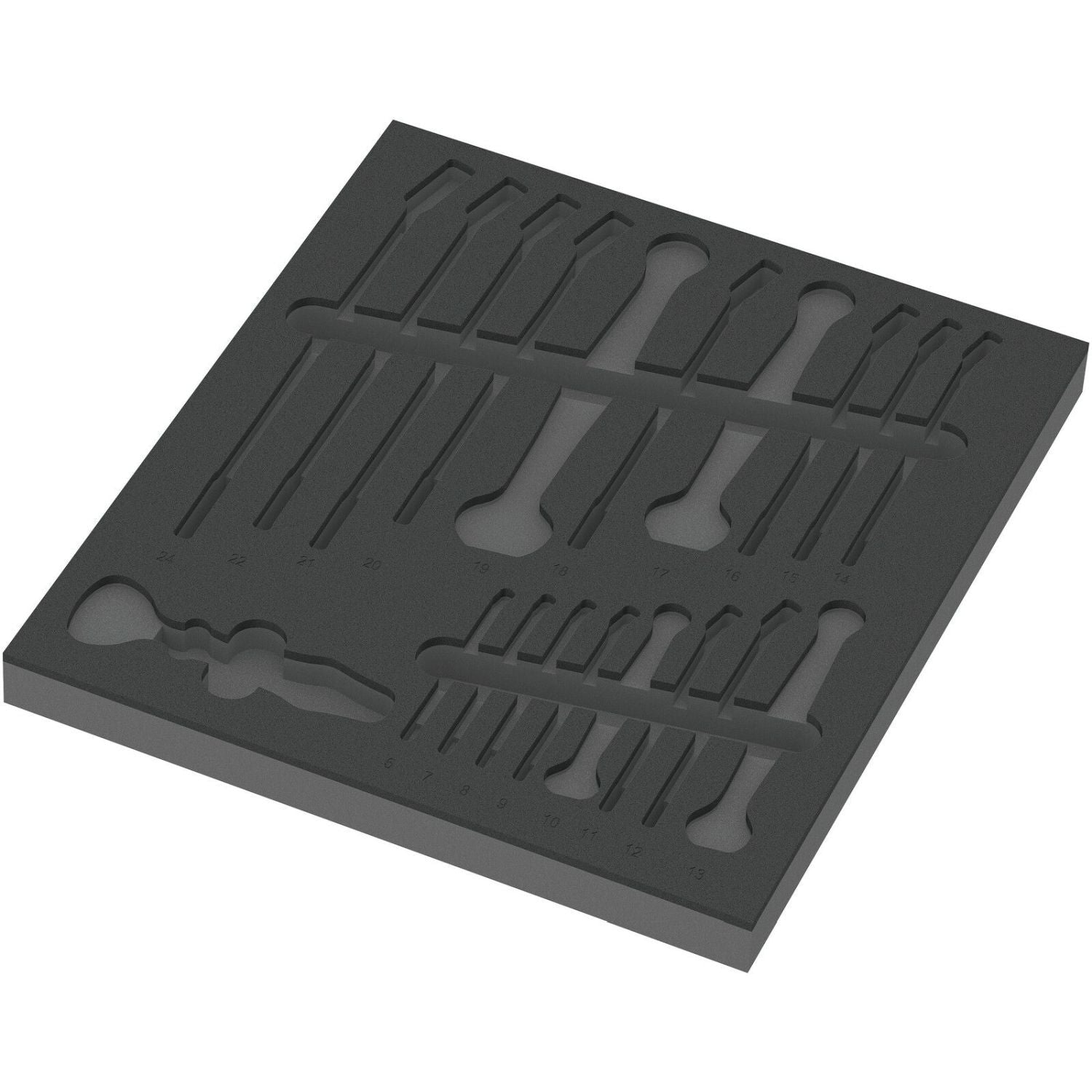 Wera 9831 Foam Insert 6003 Joker Set 1, Empty, 344x30x392-mm.