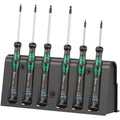 Wera 2052/6 Hexagon Screwdriver Set And Rack For Electronic Applications, 6-Pieces
