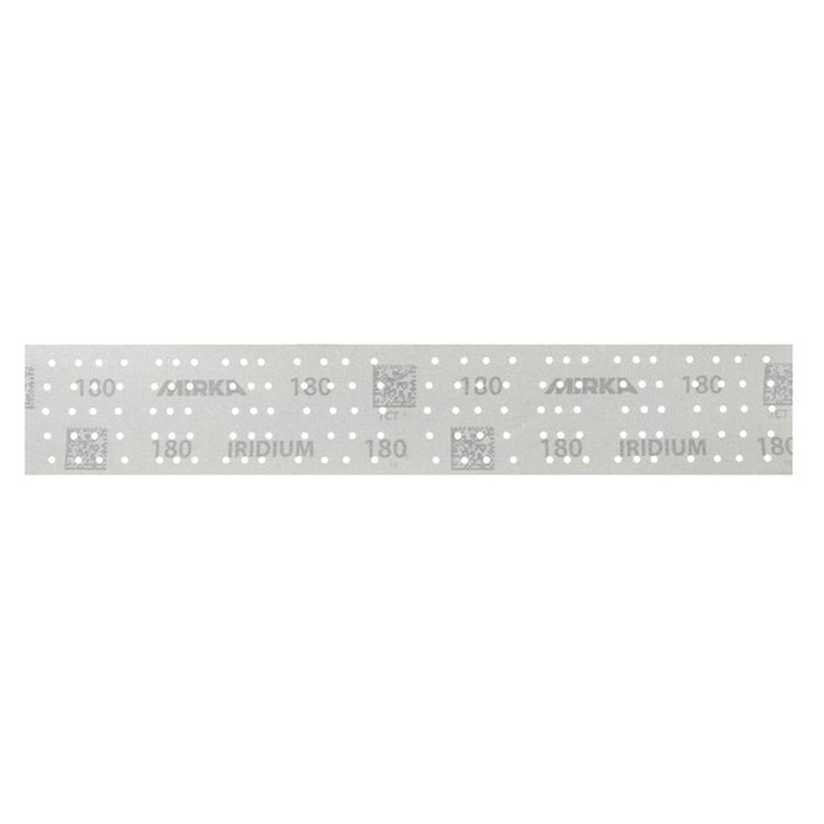 Mirka Iridium 2.75-in. x 15.75-in. 400 Grit Sanding Sheets, 140-Hole Grip, 50-Pack (24-38P-400)