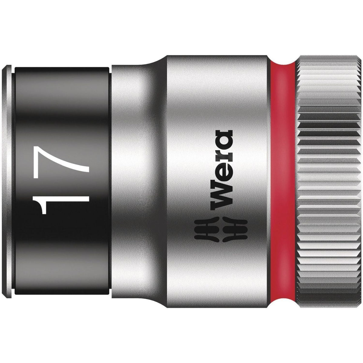 Wera 8790 Hmc Hf Zyklop Socket With 1/2-in. Drive With Holding Function, 17x37-mm.