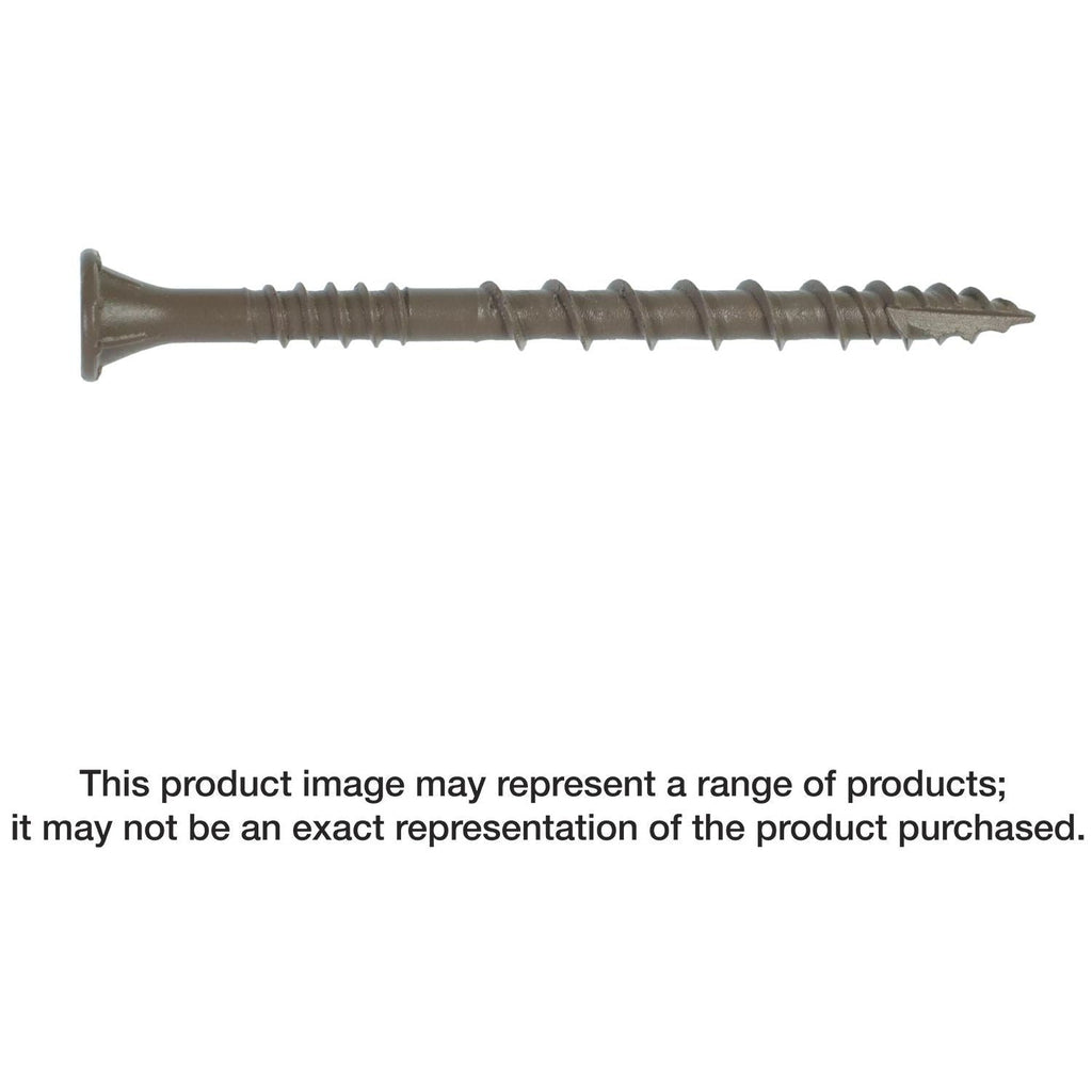 Simpson Strong-Tie DSVR3MB Deck-Drive DSV WOOD Screw, #10 x 3-in. T-25, Flat Head, Quik Guard, Red, 1750-Pack