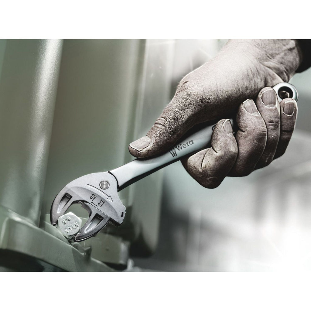 Wera 6004 Joker L Self-Setting Spanner, 16; 17; 18; 19x5/8; 11/16; 3/4-in.x224-mm.