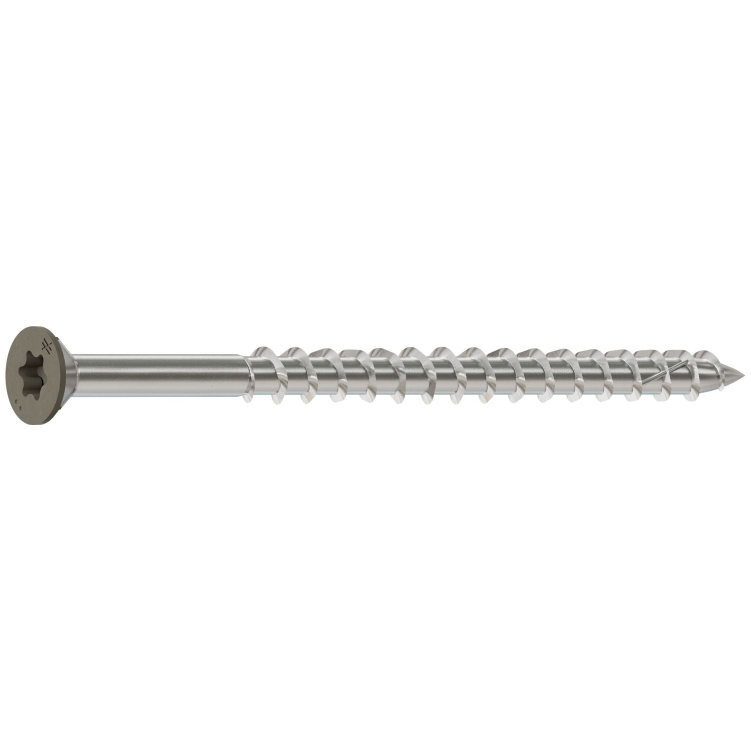 Simpson Strong-Tie S10300WPBGR Deck-Drive DWP WOOD SS Screw, #10 x 3-in. T-25, Flat Head, Type 305, Gray, 1750-Pack
