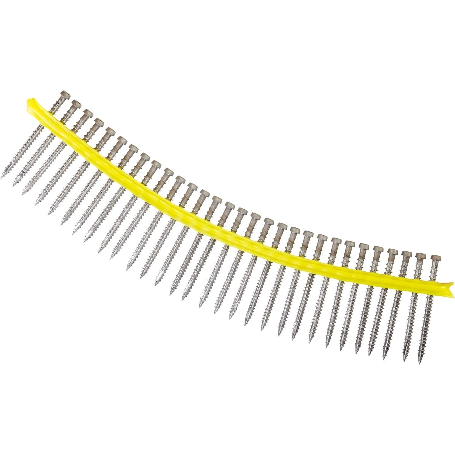 Simpson Strong-Tie DCU234S316BR05 Deck-Drive DCU COMPOSITE Screw (Collated), #10 x 2-3/4-in. Type 316, Brown 05, 1000-Pack