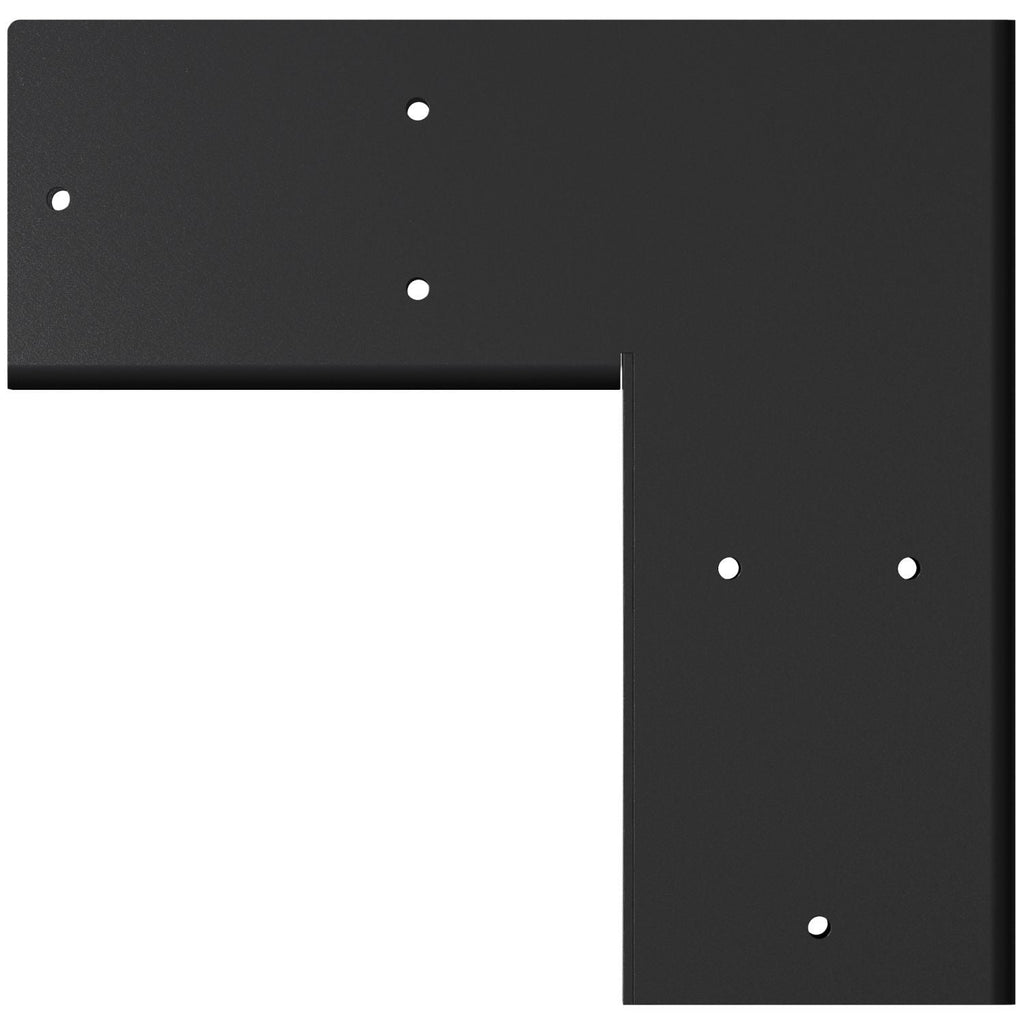 Simpson Strong-Tie SAGE-C44-KT2 Outdoor Accents Sage System Black Powder-Coated Corner Connector for 4x4 with Screws, 2-Pack