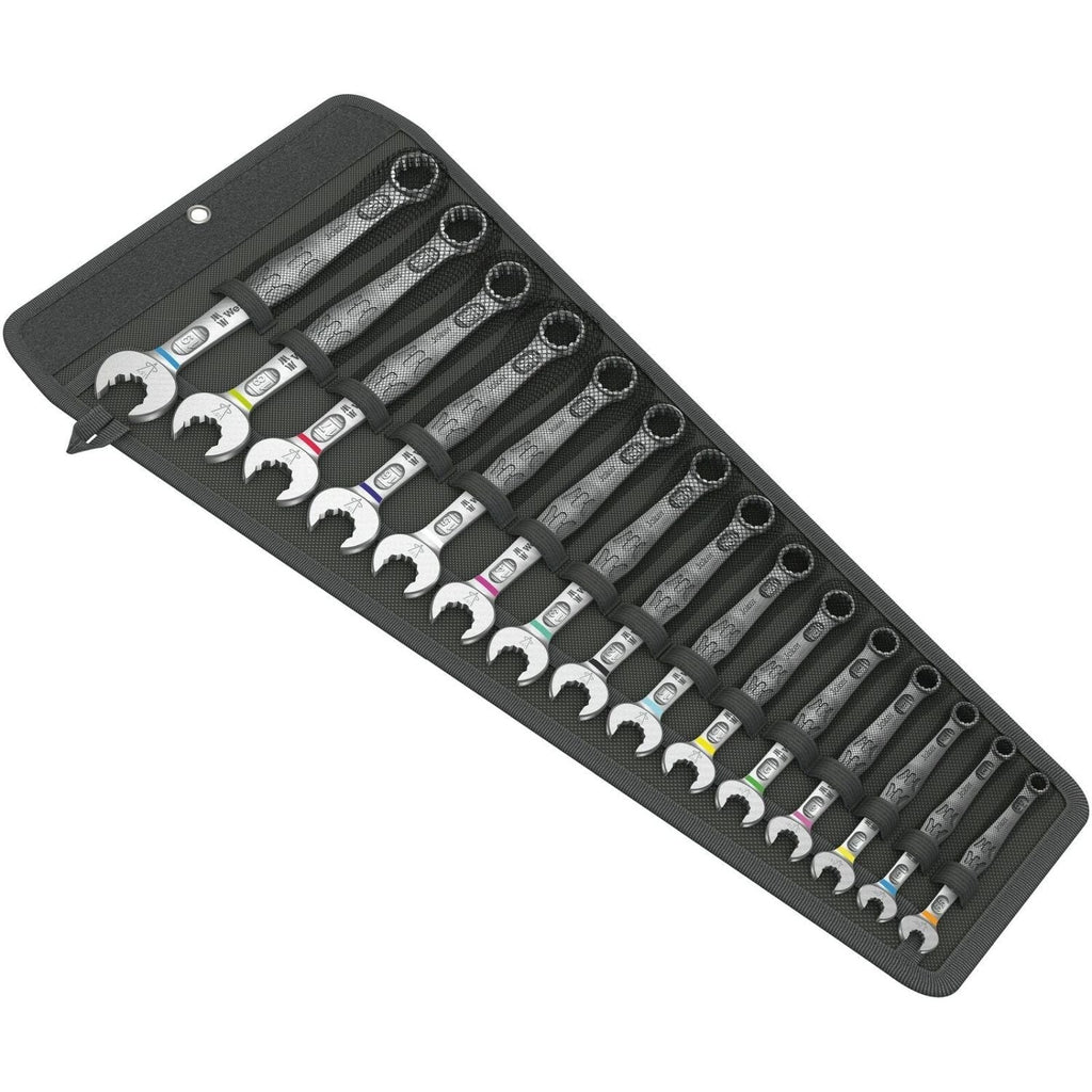 Wera 6003 Joker 15 Set 1 Combination Wrench Set, 15-Pieces
