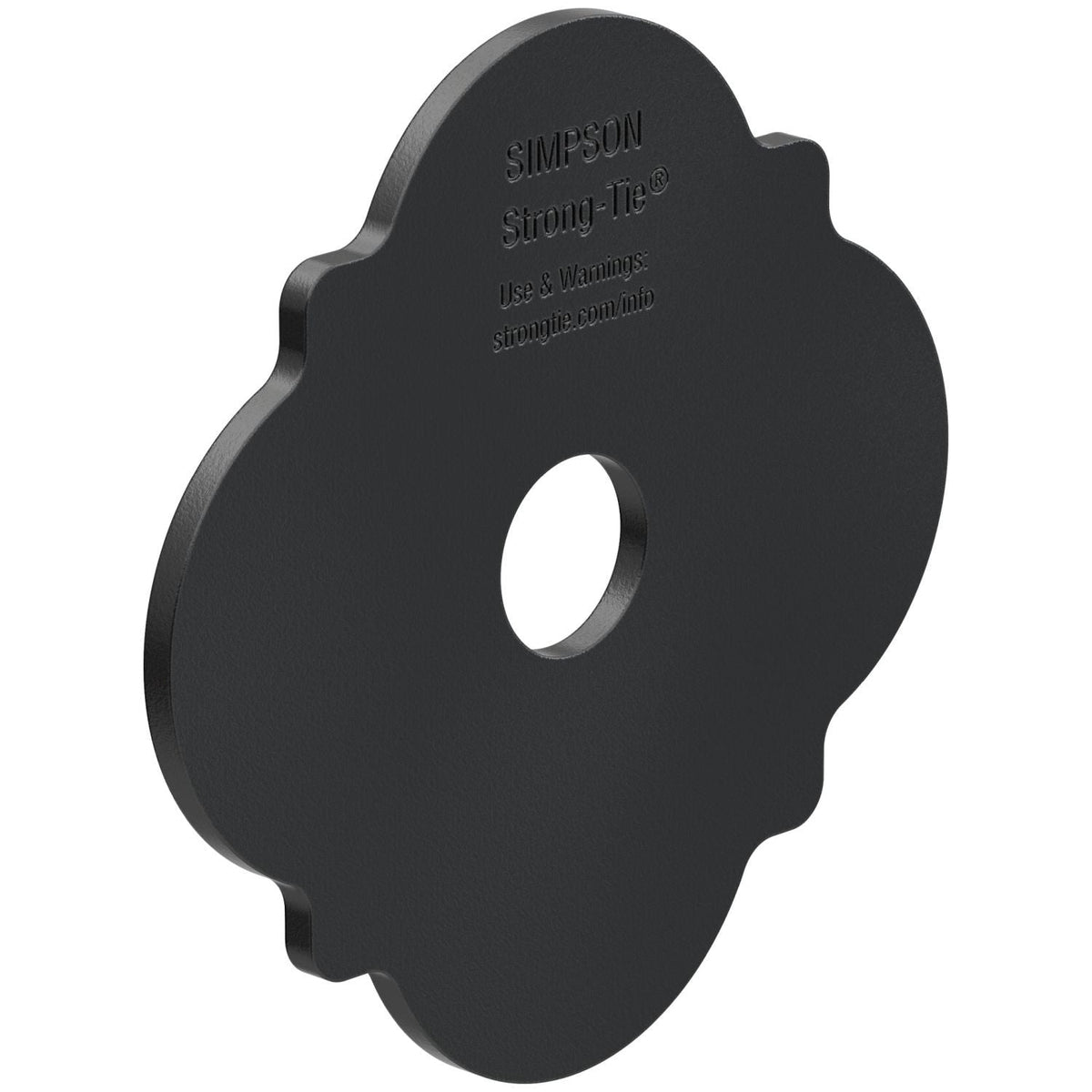Simpson Strong-Tie APDMW56 Outdoor Accents Mission Collection ZMAX, Black Powder-Coated Decorative Washer