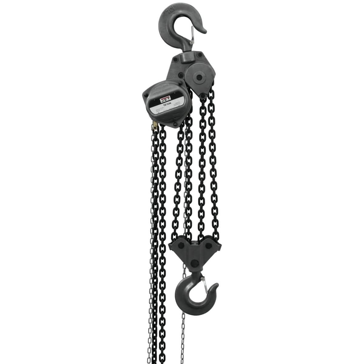 JET 101963 S90-1000-30, 10-Ton Hand Chain Hoist With 30-Foot Lift