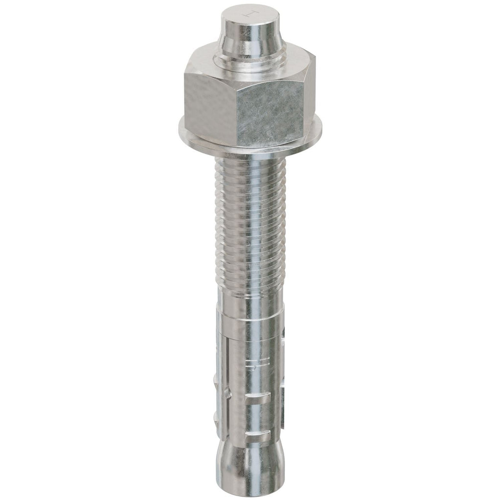 Simpson Strong-Tie STB2-75512S6F10 Strong-Bolt 2, 3/4-in. x 5-1/2-in. Type 316 Stainless-Steel Wedge Anchor, Fully Assembled, 10-Pack