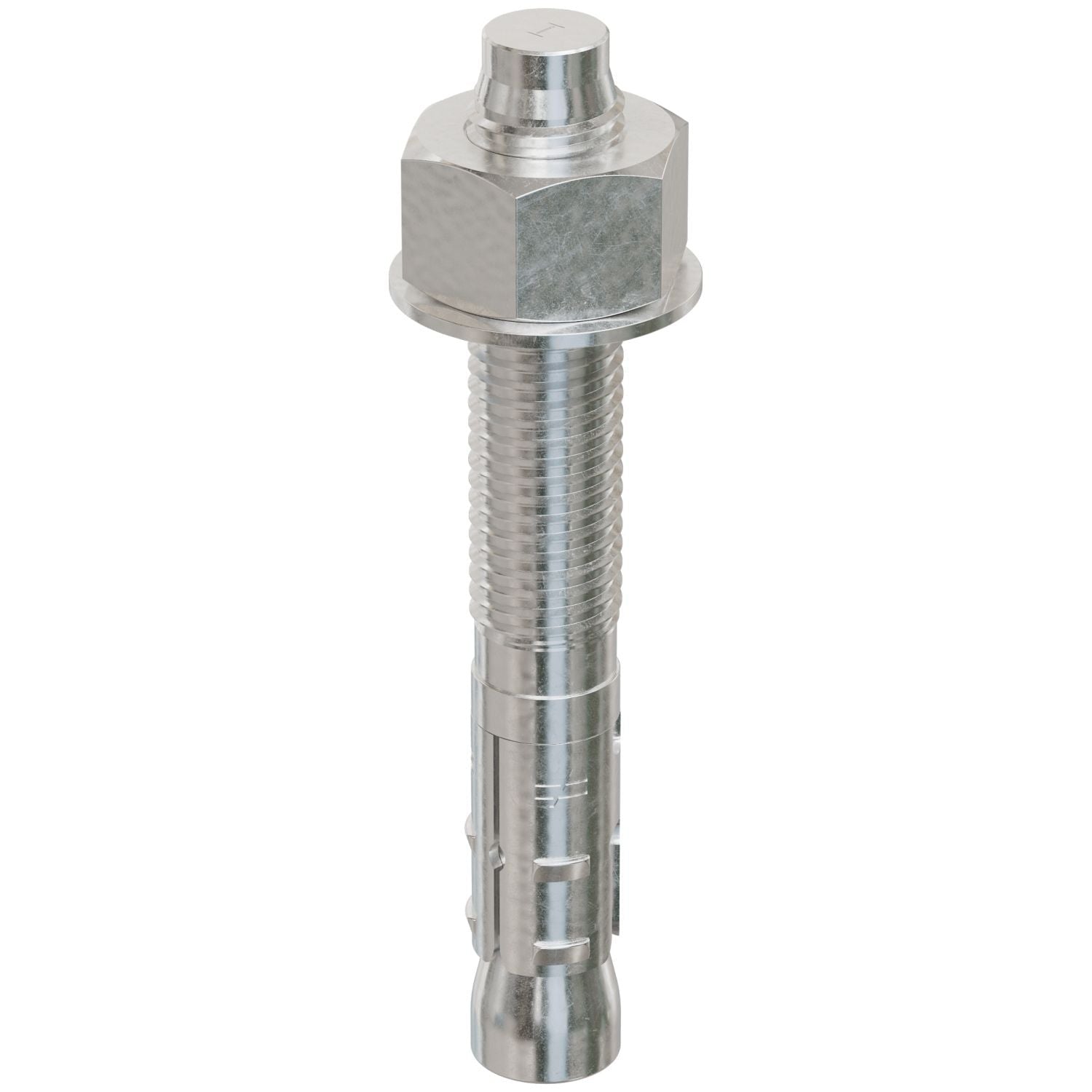 Simpson Strong-Tie STB2-75512S6F10 Strong-Bolt 2, 3/4-in. x 5-1/2-in. Type 316 Stainless-Steel Wedge Anchor, Fully Assembled, 10-Pack