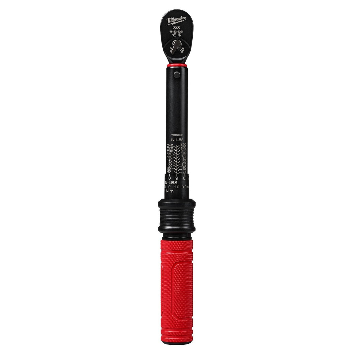Milwaukee 48-22-9201 3/8-in. Drive Click Torque Wrench, 50-250 in·lb