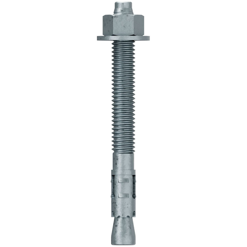 Simpson Strong-Tie STB2-37334MGF50 Strong-Bolt 2, 3/8-in. x 3-3/4-in. Mechanically Galvanized Wedge Anchor, Fully Assembled, 50-Pack