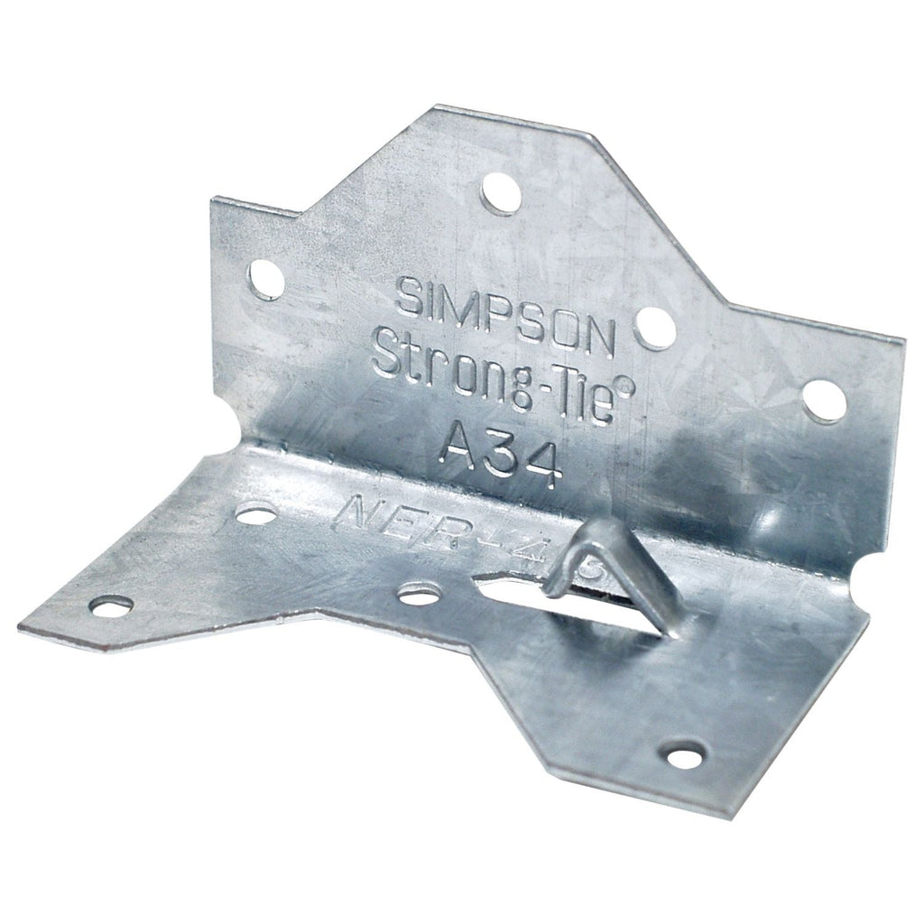 Simpson Strong-Tie A34 1-7/16-in. x 2-1/2in. Galvanized Framing Angle