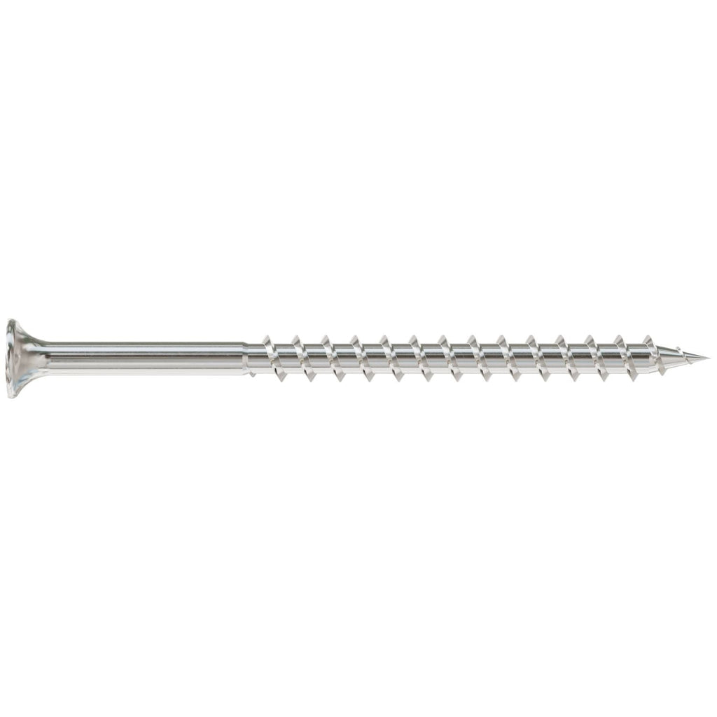 Simpson Strong-Tie T10300DBB Bugle-Head Wood Screw, Square Drive, #10 x 3-in. #2 Square, Type 316, 1500-Pack