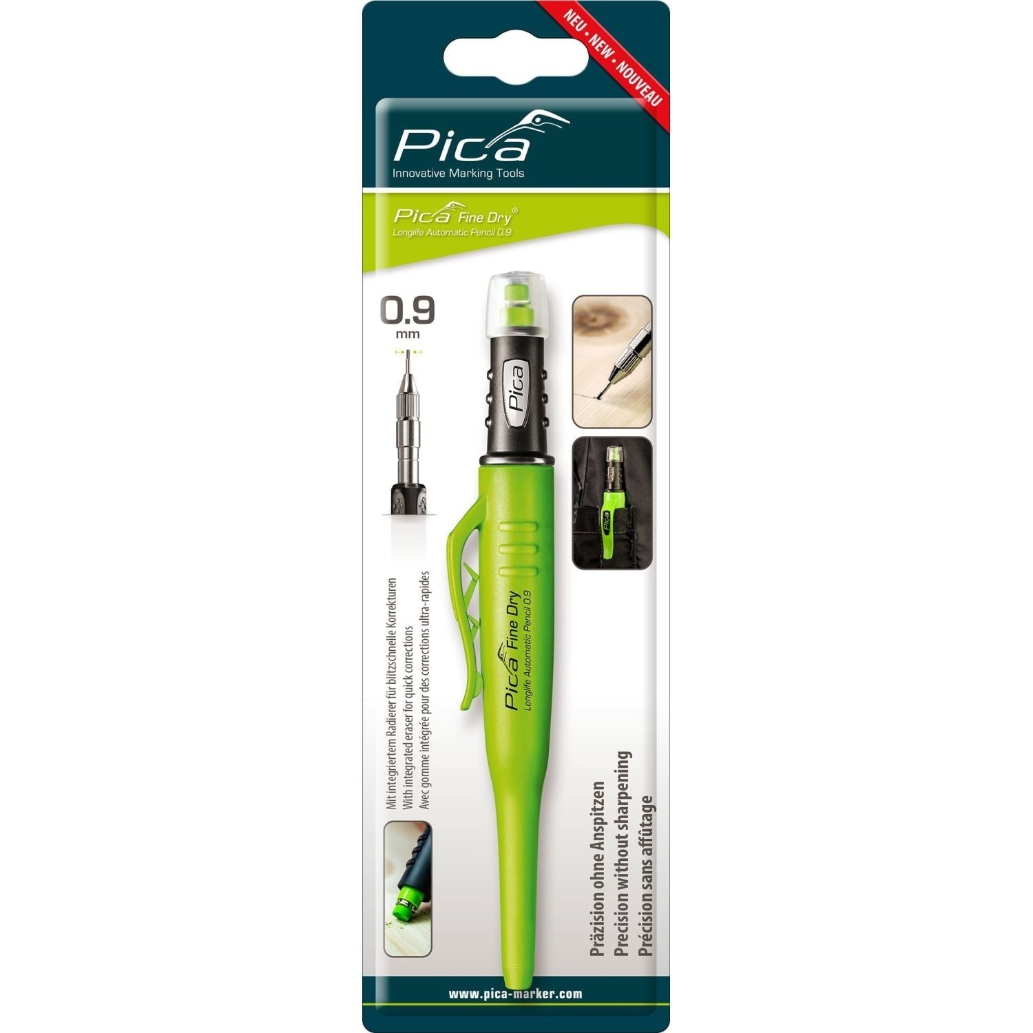 Pica 7070/SB Graphite Automatic Pencil w/ Quiver Holder, 1-Pack
