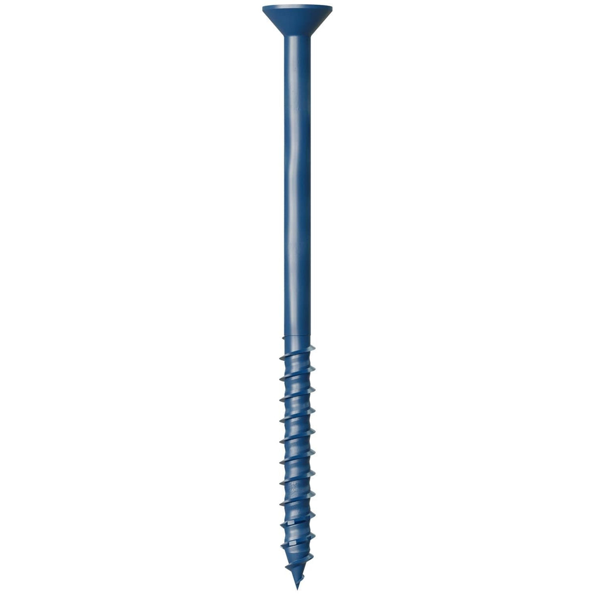 Simpson Strong-Tie TNT25400TF Titen Turbo, 1/4-in. x 4-in. 6-Lobe Flat-Head Concrete and Masonry Screw, Blue, 100-Pack