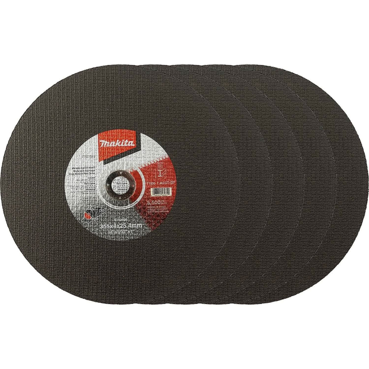 Makita E-12809-5 14" x 5/32" x 1" Abrasive Cut"â€ ̃Off Wheel, 5/pk