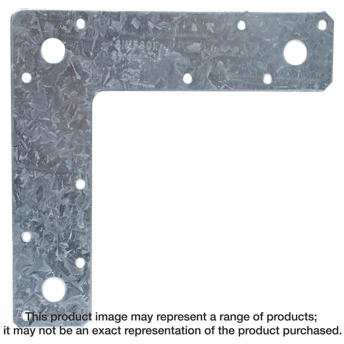Simpson Strong-Tie 66L 6-in. x 6-in. 14-Gauge Galvanized L Strap