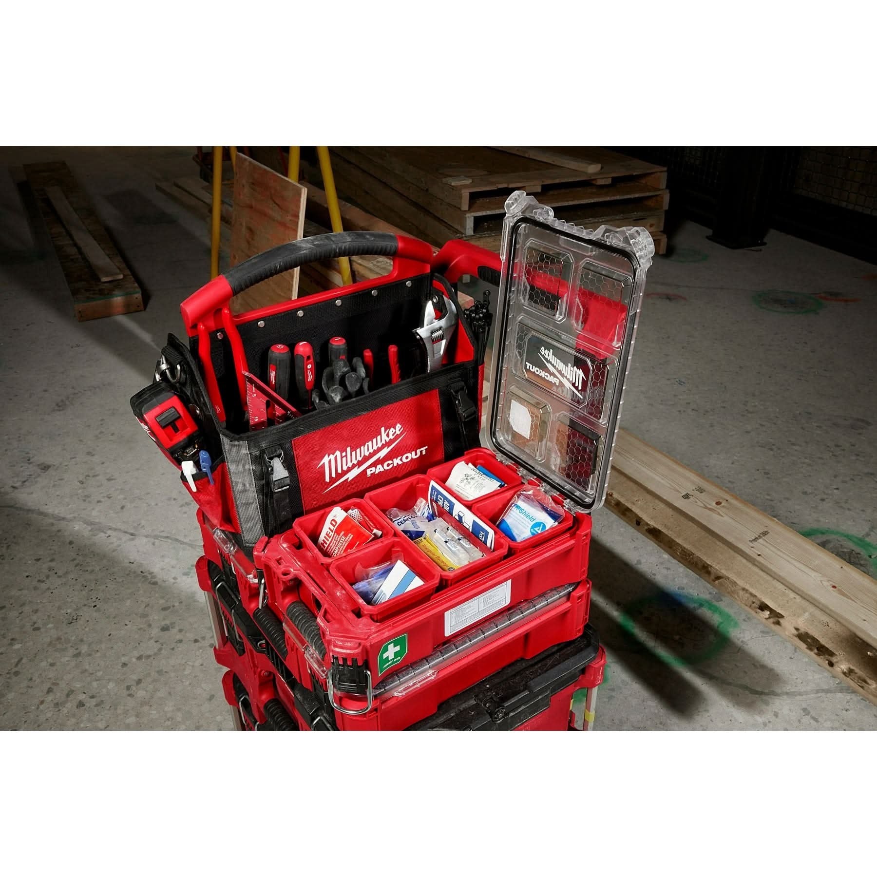 Milwaukee 48-73-8435C 79PC Class A Type III PACKOUT First Aid Kit