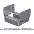 Simpson Strong-Tie ABA44RZ ABA ZMAX Galvanized Adjustable Standoff Post Base for 4x4 Rough