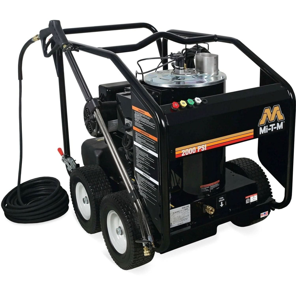 Mi-T-M HSE-2003-0MM11 HSE Series 2000 PSI Electric Direct Drive Hot Water Pressure Washer