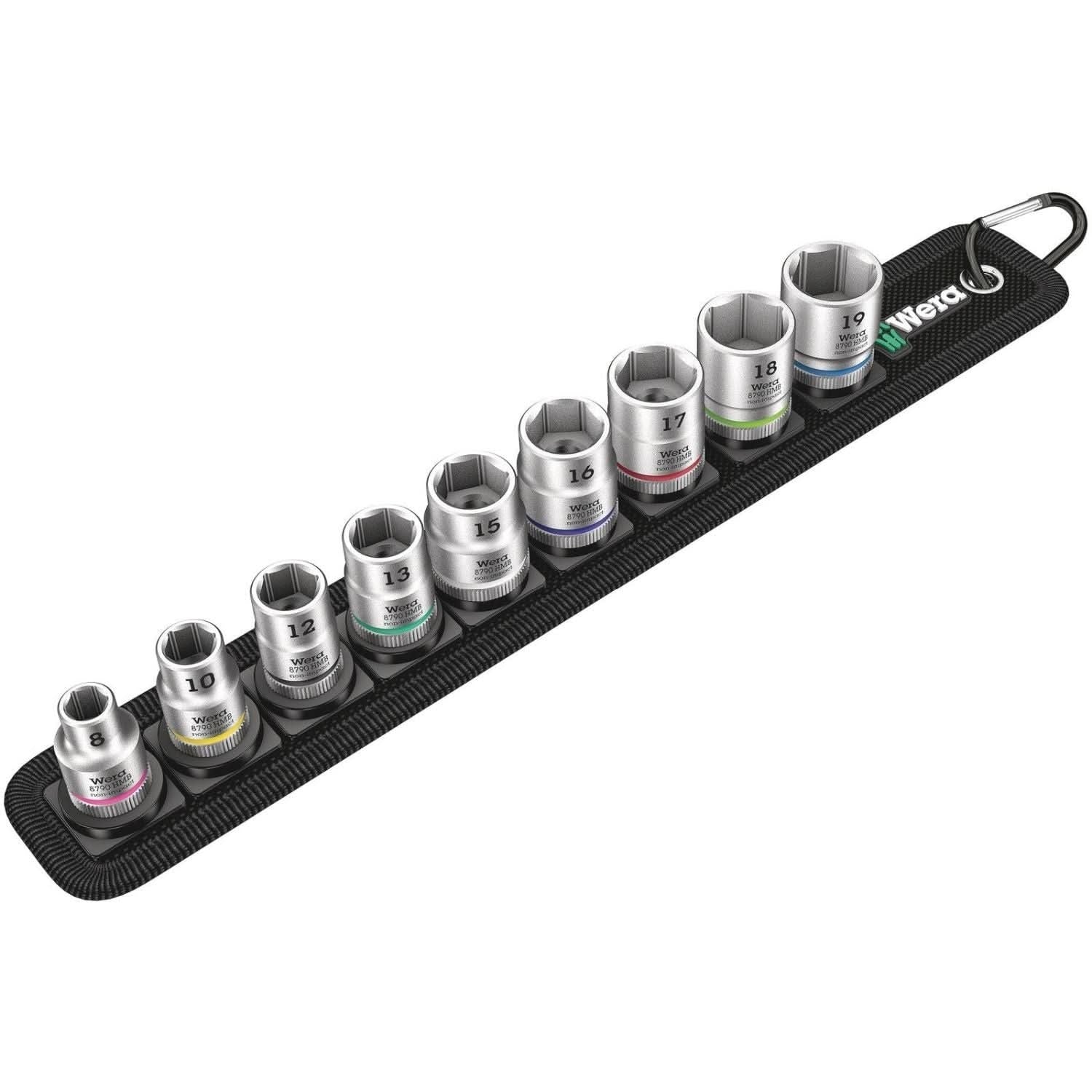 Wera Belt B 4 Zyklop Socket Set, 3/8-in. Drive, 9-Pieces