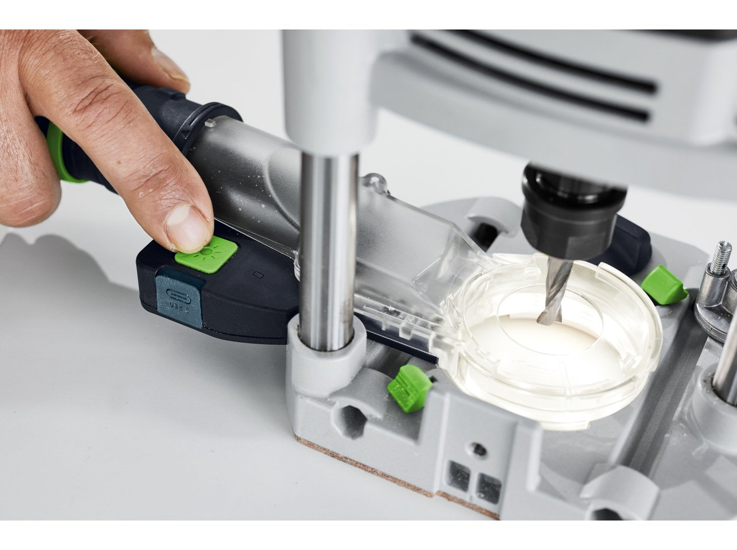 Festool OF 1400 EBQ-Plus Corded Plunge Router with LED Light in Systainer (578951)