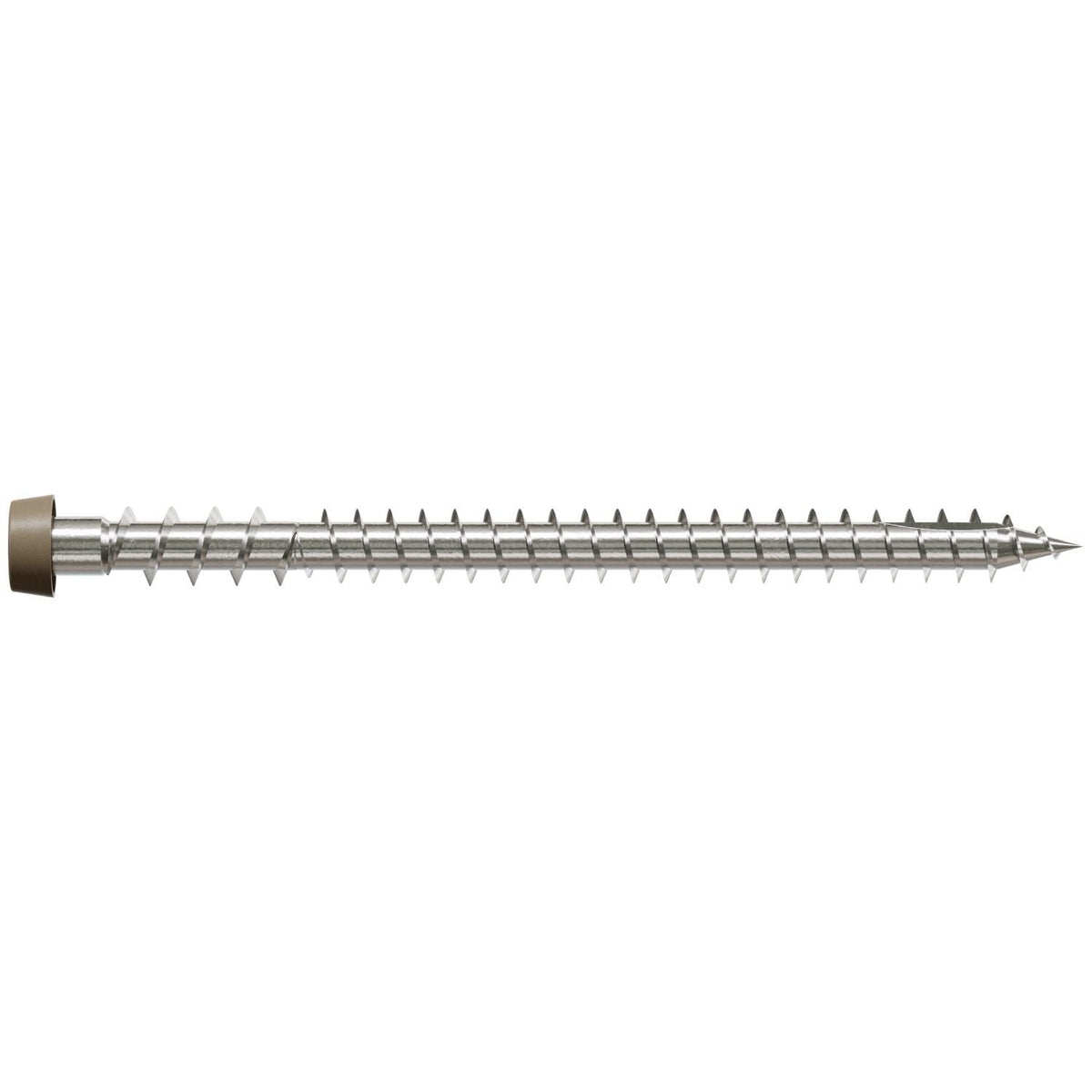 Simpson Strong-Tie DCU234MB305BR05 Deck-Drive DCU COMPOSITE Screw, #10 x 2-3/4-in. T20, Type 305, Brown 05, 1750-Pack