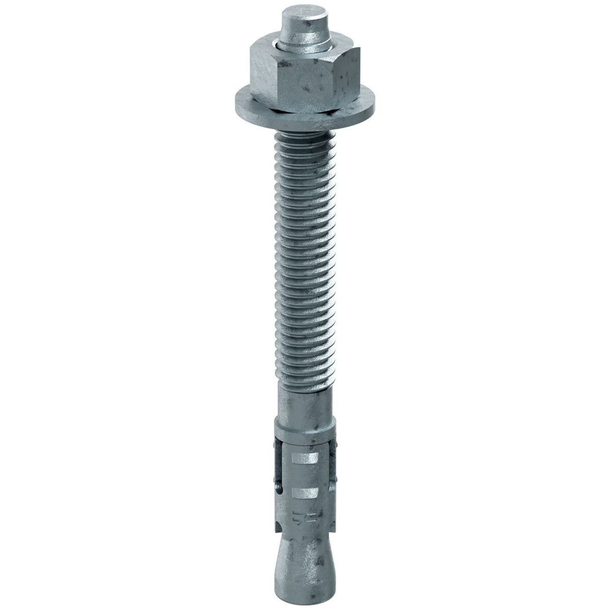 Simpson Strong-Tie STB2-37334MGF50 Strong-Bolt 2, 3/8-in. x 3-3/4-in. Mechanically Galvanized Wedge Anchor, Fully Assembled, 50-Pack