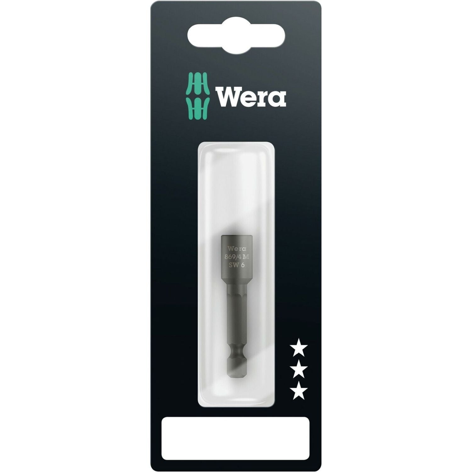 Wera 869/4 M SB Nutsetters, Magnetic, 6x50-mm.