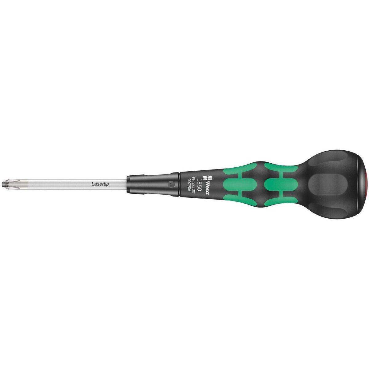 Wera 1850 Ph Kraftform Ball-Grip Phillips-Head Screwdriver, Ph 2x150-mm.