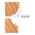 Freud UP133-IC 3-9/16" x 63/64" x 1-1/4" Combination Convex & Concave Cutters