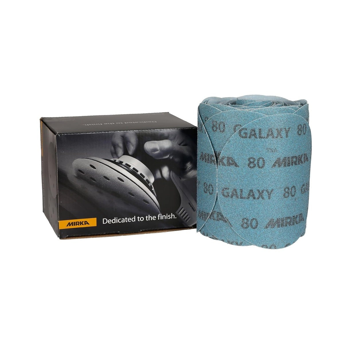 Mirka Galaxy 6-in. 600 Grit PSA Sanding Disc Roll, 100-Pack, No-Hole (FY-6PF-600)