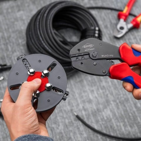 Knipex 9-1/4-in. MultiCrimp PV Crimping Pliers (97 33 03)