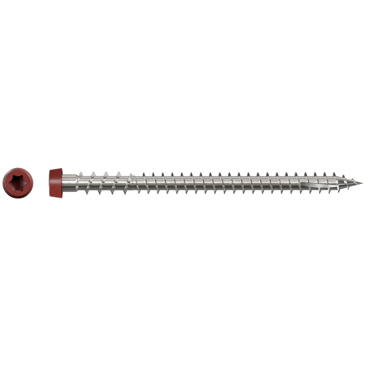 Simpson Strong-Tie DCU234S316RD01 Deck-Drive DCU COMPOSITE Screw (Collated), #10 x 2-3/4-in. Type 316, Red 01, 1000-Pack