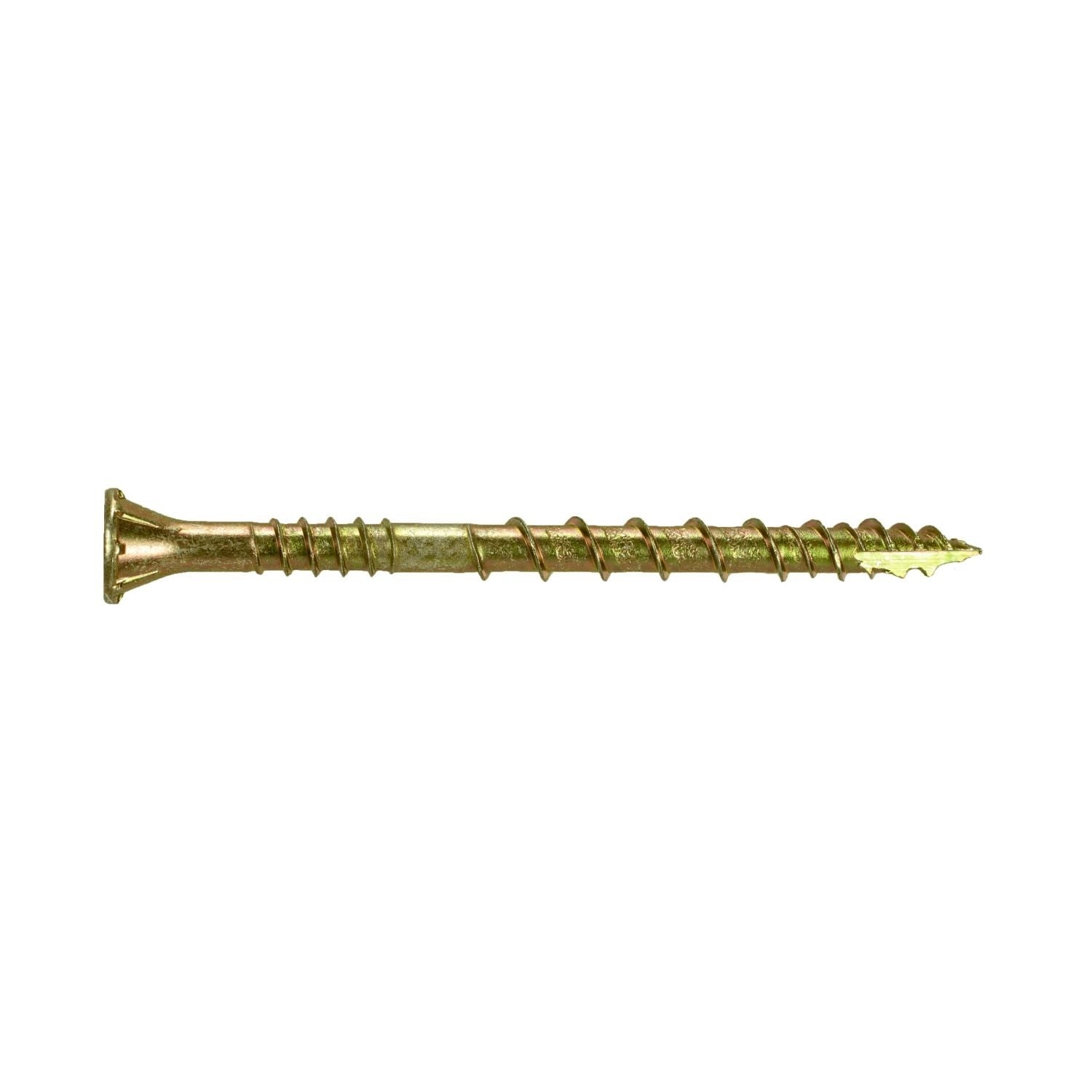 Simpson Strong-Tie CSVZ212R80 Strong-Drive CSV Construction Screw, #10 x 2-1/2-in. T25, Flat Head, Yellow Zinc, 80-Pack