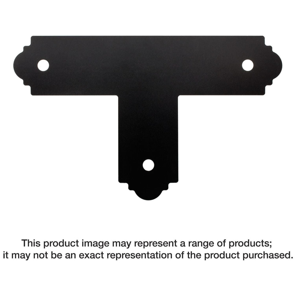 Simpson Strong-Tie APT4 Outdoor Accents Mission Collection ZMAX, Black Powder-Coated T Strap for 4x4
