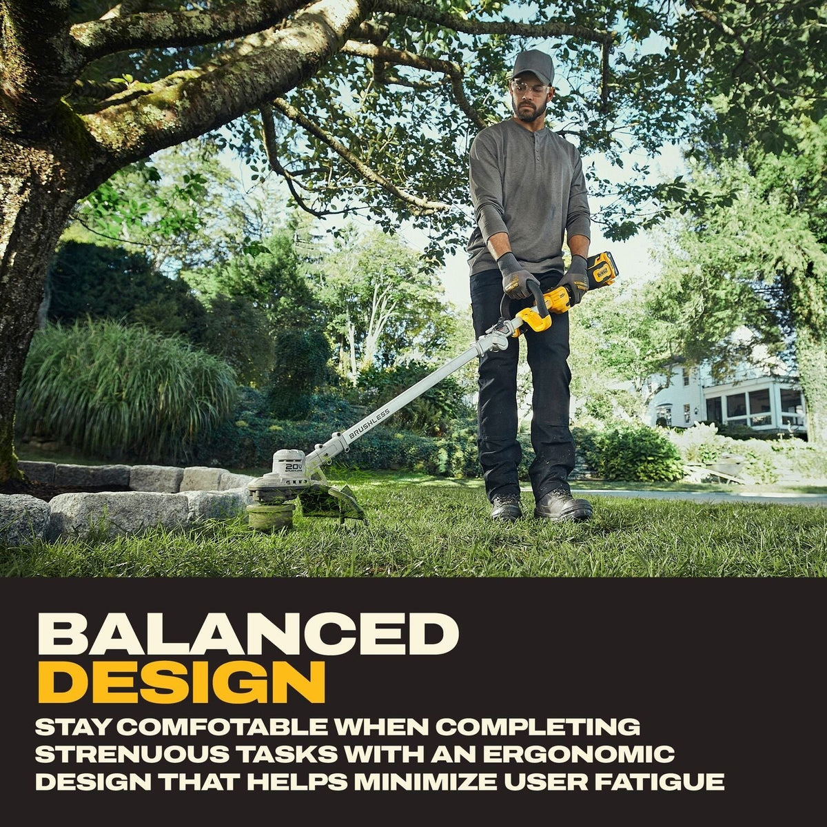 DeWALT DCST926P1 20V MAX Brushless Cordless Foldable String Trimmer 5.0Ah Kit