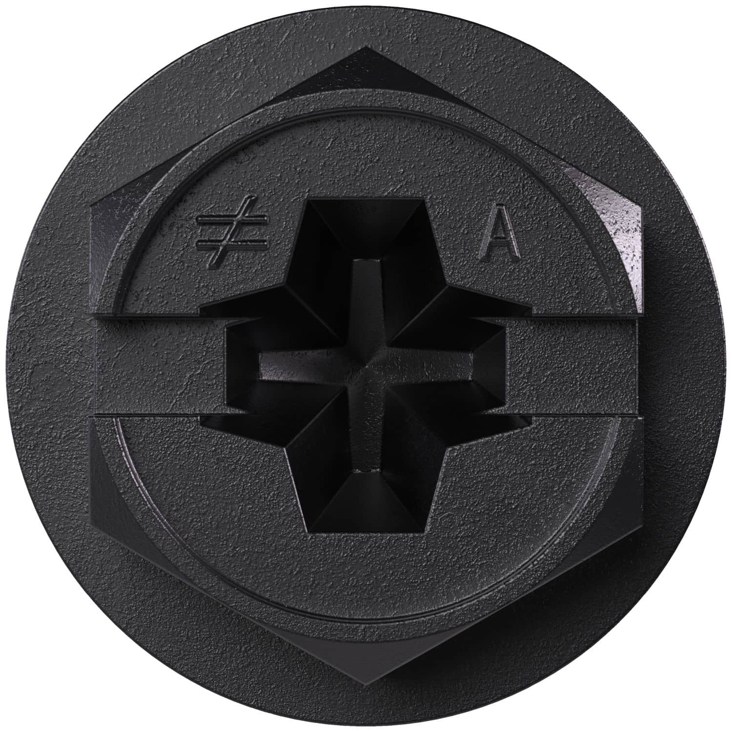 Simpson Strong-Tie TNTBL25134H Titen Turbo, 1/4-in. x 1-3/4-in. Hex-Head Concrete and Masonry Screw, Black, 100-Pack