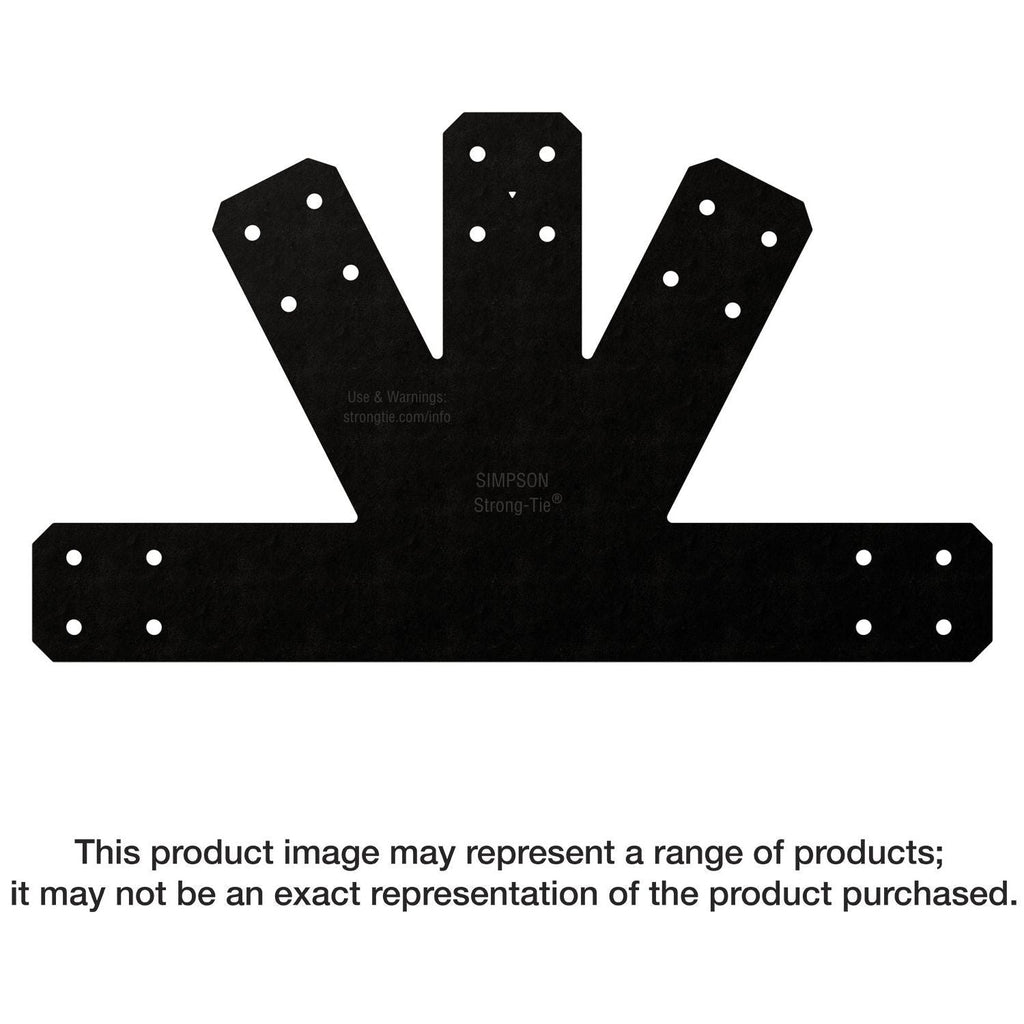 Simpson Strong-Tie APVGP612 Outdoor Accents Avant Collection 6:12 Pitch, Black Powder-Coated Gable Plate
