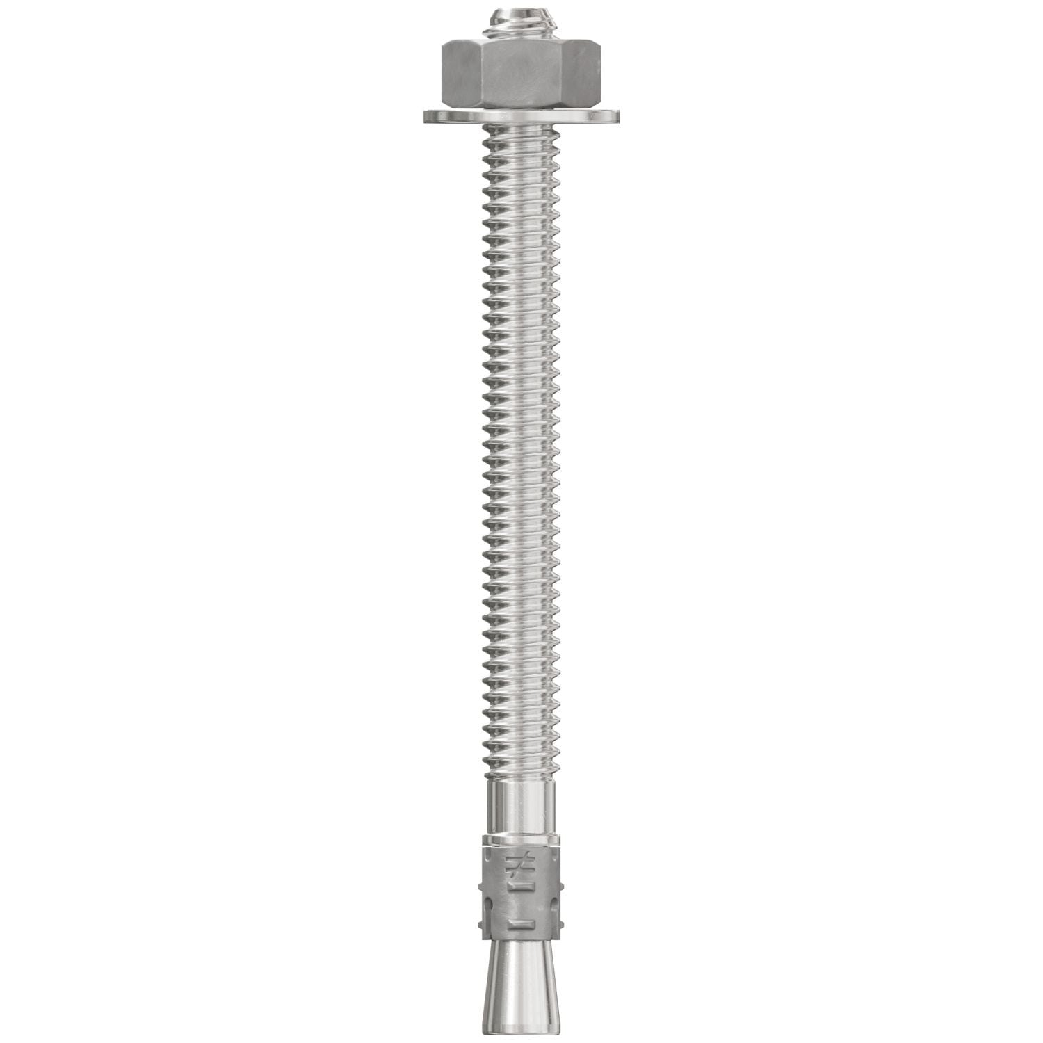 Simpson Strong-Tie STB2-25314S4F100 Strong-Bolt 2, 1/4-in. x 3-1/4-in. Type 304 Stainless-Steel Wedge Anchor, Fully Assembled, 100-Pack