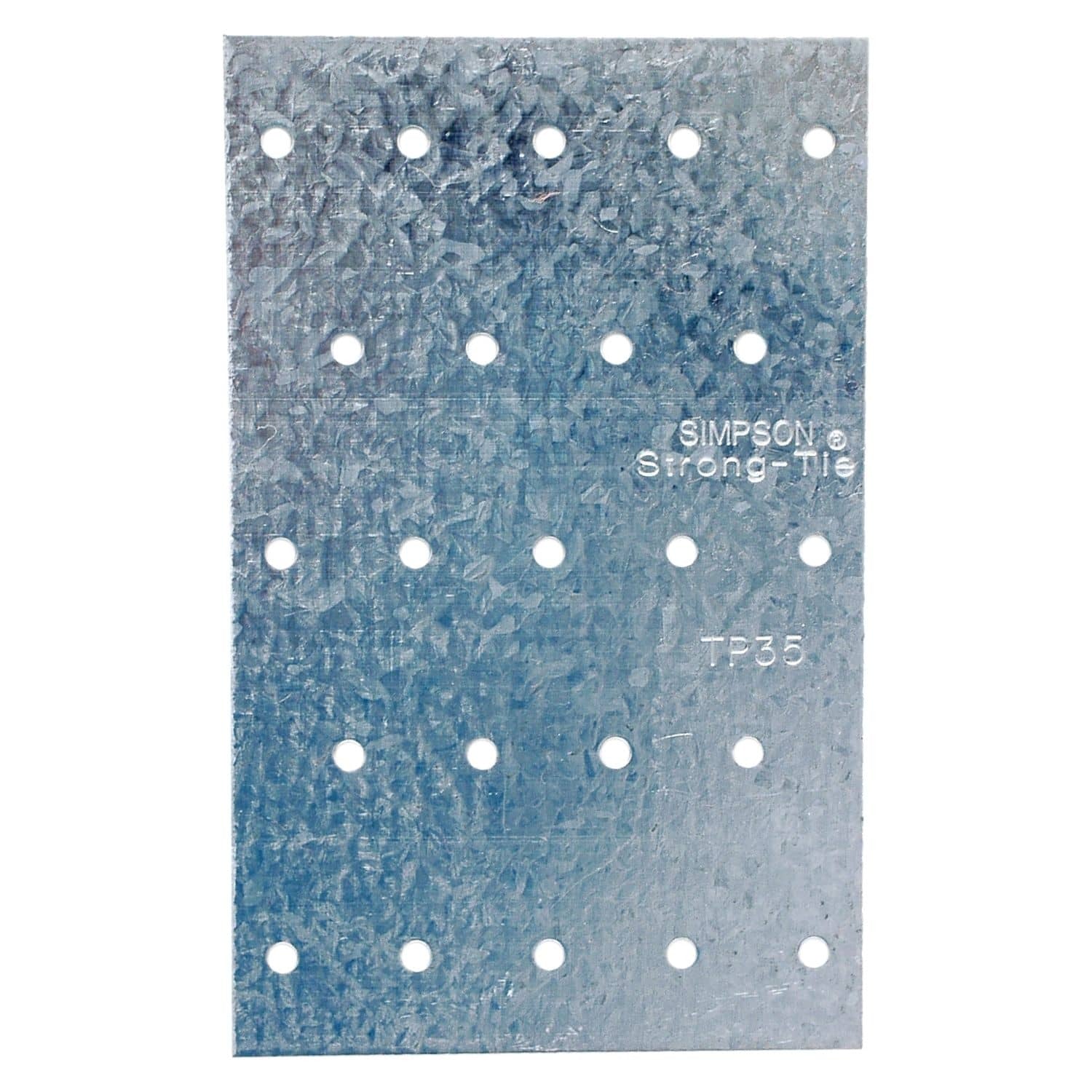 Simpson Strong-Tie TP35 TP 3-1/8-in. x 5-in. 20-Gauge Galvanized Tie Plate