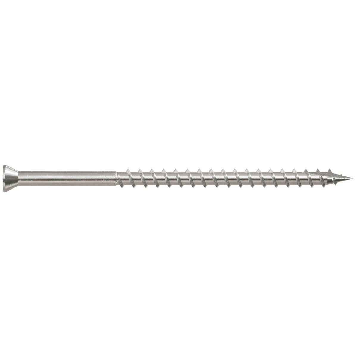 Simpson Strong-Tie T07300FB1 Trim-Head Screw, Square Drive, #7 x 3-in. #1 SQ, Type 316, 1-lb.